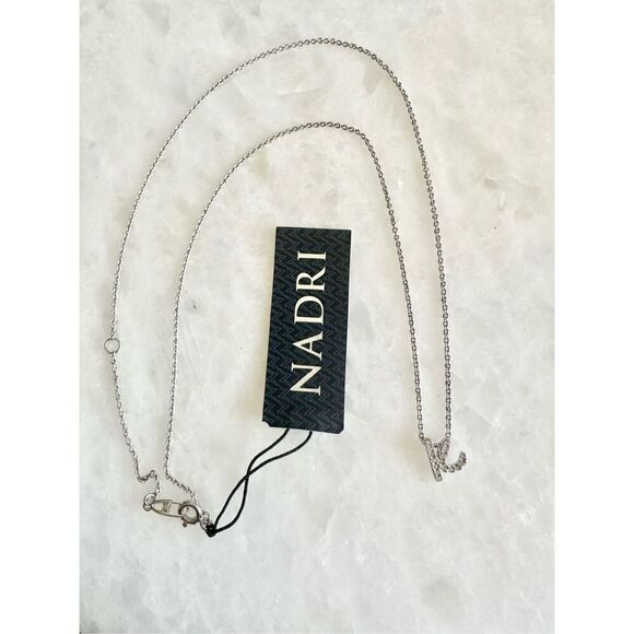 Nadri initial cubic zirconia necklace “K” NWT - Picture 5 of 6